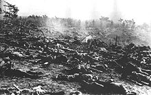 Døde soldater fra den japanske 2. division dækker slagmarken efter angrebene den 25.-26. oktober  
