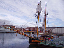 Replica of the HMS Pickle, a Bermuda-Slup