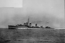 HMS Codrington, som evakuerede mange medlemmer af den nederlandske kongefamilie fra Nederlandene  