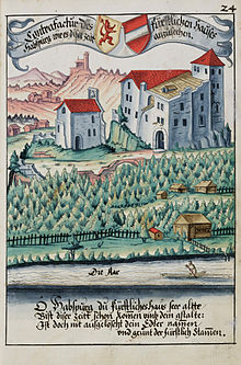 View of the Habsburg by Hans Ulrich Fisch, 1634.
