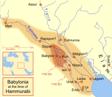 Hammurabi Babüloonia, 1792-1750 eKr (keskmine kronoloogia)