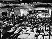 U.S.-Soldaten auf der Enterprise 1945