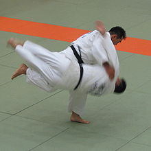 The throw Harai-goshi in the Nage-no-kata
