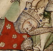 Portræt af Harald Hardrada fra det 13. århundrede, fra den engelske krønikeskriver Matthew Paris' (ca. 1200-1259) liv om kong Edward Bekenderen.