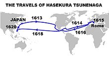 ハセクラ・ツネナガを巡る地図