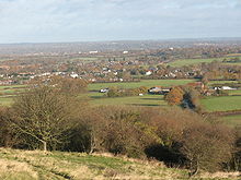 Hassocks set fra South Downs.