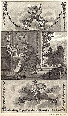 Hastiger Briefschreiber und Postillon, New non-profit letter writer for the bourgeois business life, Berlin 1825