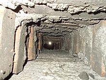 Interior of a (somewhat dragged) house chimney