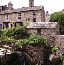 Steinhäuser in Hawes, ein typisches Beispiel für die Architektur der Dales