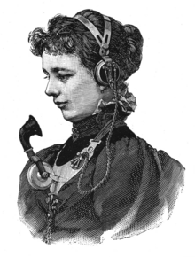 "Chest microphone and headphone" in the Ericsson catalogue from 1897