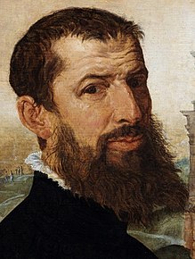 Marten van Heemskerck, potret diri (detail)
