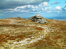 High Willhays din Dartmoor, Devon: cel mai înalt punct din regiune