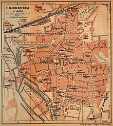 Historical city map from 1910