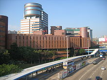 Hong Kong Polytechnic University Hung Hom Campus, set fra Hong Chong Road.  