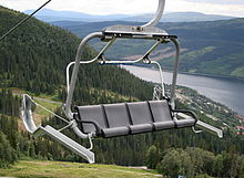 Hummellift with bicycle holder
