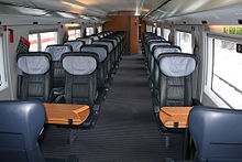 First class open-plan area in the ICE 3