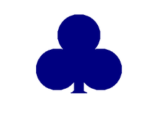 Vlag van de 3e divisie van het leger van de Unie, II korps, leger van de Potomac.  