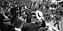Departure of the Lübeck Regiment on 31 July 1914