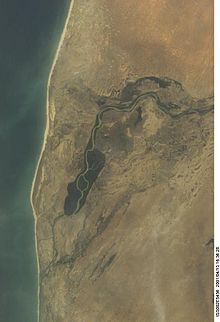 Satellitenbild des Senegal-Flusses