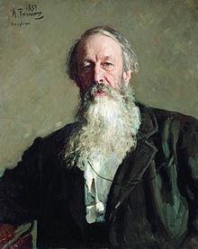 Vladimir Stasovs portræt af Ilya Repin.