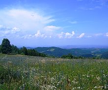The Šumadija in the centre of Serbia