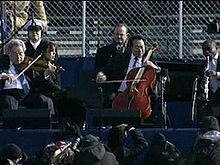 Balról jobbra: Itzhak Perlman, Gabriela Montero, Yo-Yo Ma és McGill az Air és a Simple Gifts előadásában Barack Obama 2009-es beiktatásán.