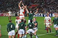 Irlannin ja Georgian ottelu rugbyn maailmanmestaruuskilpailuissa 2007.
