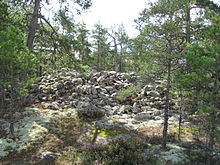 Eye from the late Iron Age near Godby, Finström municipality
