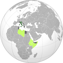 Territories and Colonies of the Kingdom of Italy 1941