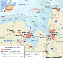 Wilhelmshaven on the Jade Bay and Bremerhaven on the Weser estuary