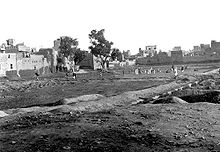 Il Jallianwalla Bagh nel 1919, mesi dopo il massacro.
