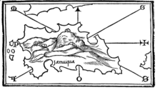 Karte von Jamaika im Jahr 1528