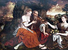 Loth e le sue figlie, di Jan Massys, XVI secolo