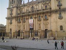 Het Santa María-plein in Jaén.