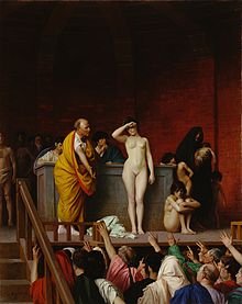 Orjade oksjon Roomas , Jean-Léon Gérôme'i maal
