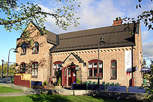 Järnvägsstationen Jessheim i Ullensaker, Akershus