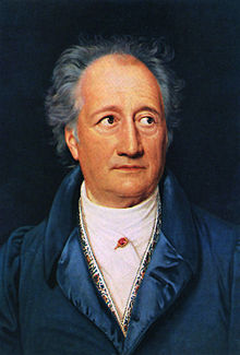 Goethe in un dipinto del 1828 di Josef Stieler