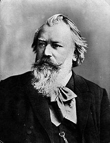 Johannes Brahms la o dată necunoscută în 1889, la vârsta de 55 sau 56 de ani.  