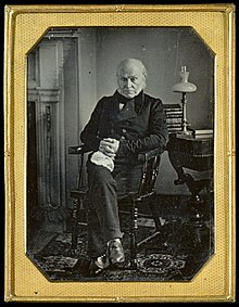 1850 Kopi af fotografi af John Quincy Adams fra 1843