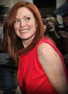 Freckles on Julianne Moore