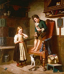 The Sour LemonPainting by Julius Geertz (1867)