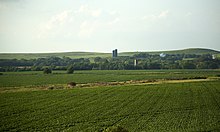 Farmland e as Grandes Planícies no centro do Kansas