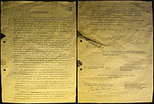 German Armed Forces surrender declaration, 8 May 1945 Berlin-Karlshorst