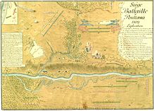 Map of the Battle of Poltava, with French commentary; Military Archives of Sweden, Stockholm