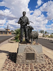 Een monument in Keetmanshoop, Namibië  