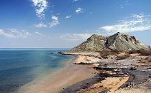 Plaža Khezr, otok Hormoz, Perzijski zaliv, Iran, 02-09-2008