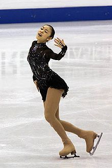 Kim si esibisce ai campionati mondiali di pattinaggio di figura del 2009.