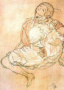 グスタフ・クリムトは自慰行為をこのように見ていたのです。この絵は1913年のものです
