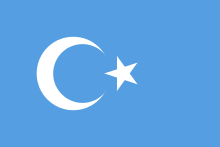 Flag of the Uyghur independence movement