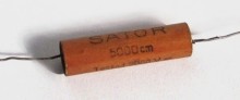 Paper capacitor with the capacity 5000 cm.